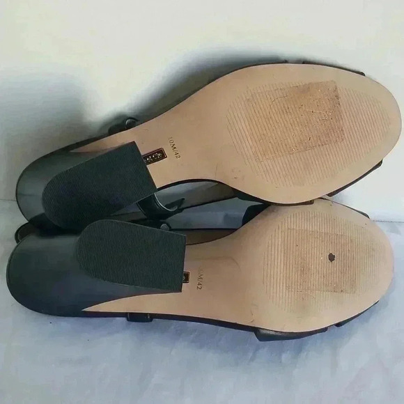 Louie et Cie 10M sling back open toe leather heels - Picture 7 of 7